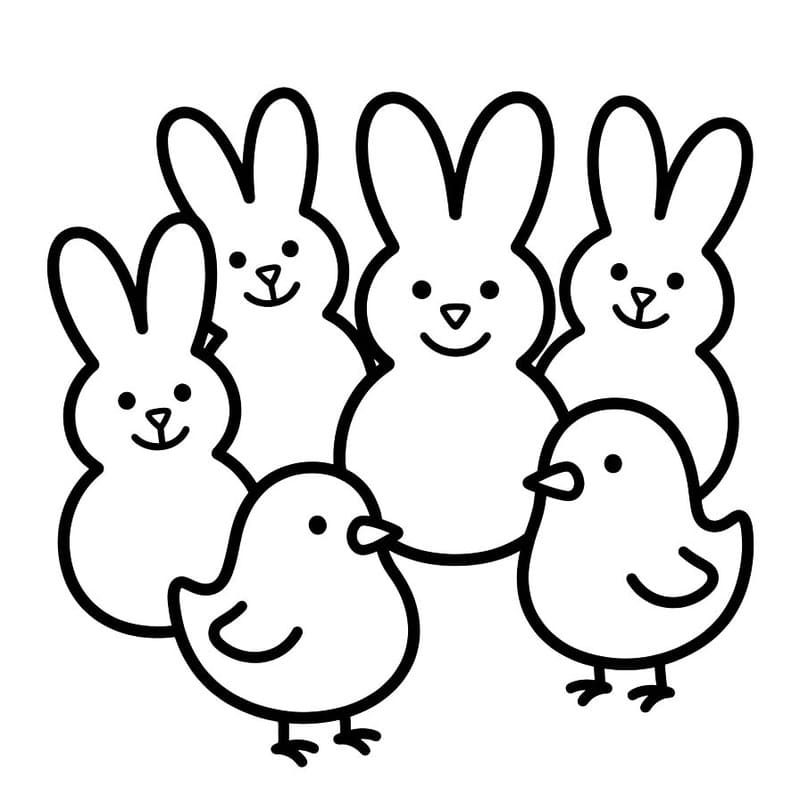 Peeps druckbare basisch