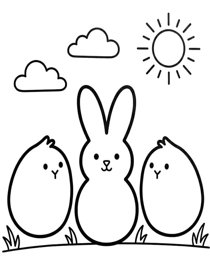 Peeps kostenlos druckbare einfach
