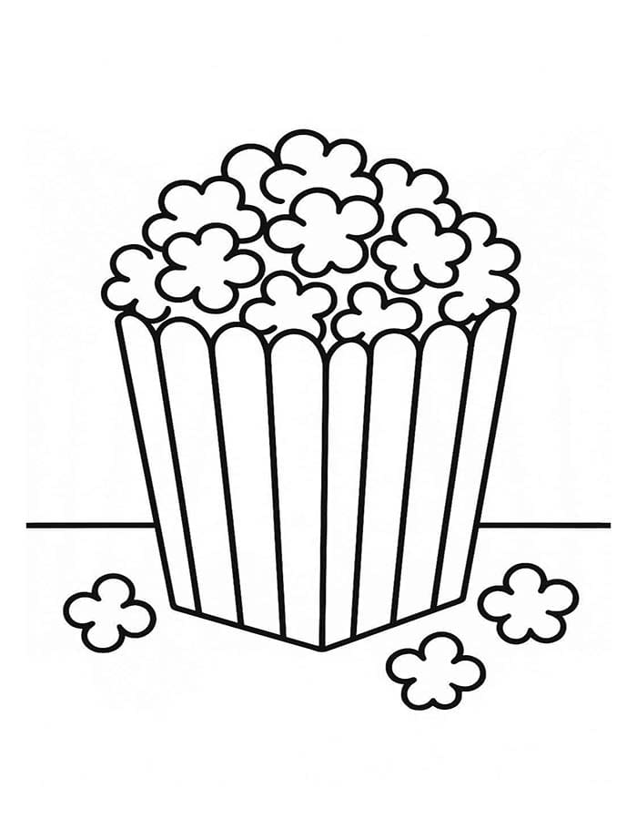 Popcorn druckbare basisch