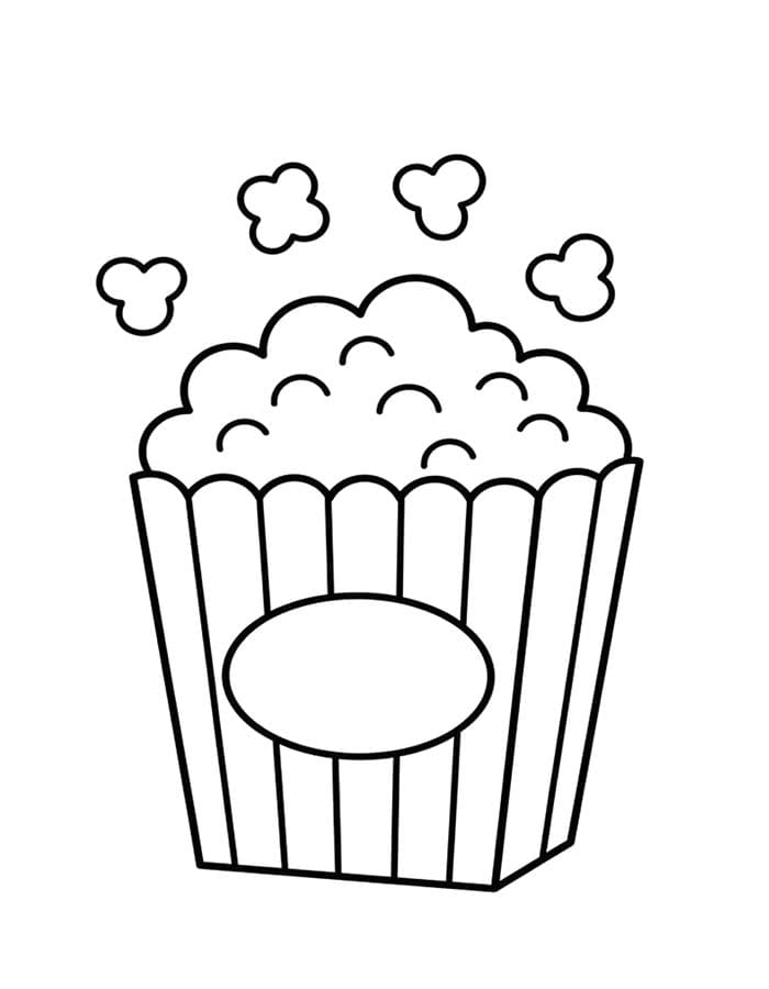 Popcorn druckbare einfach