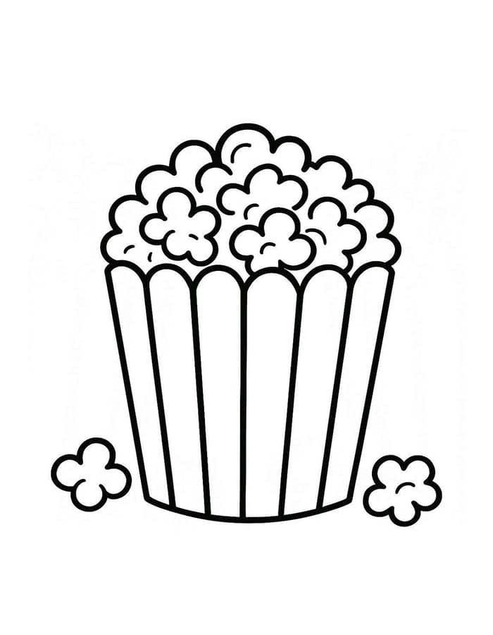 Popcorn druckbare für Kinder