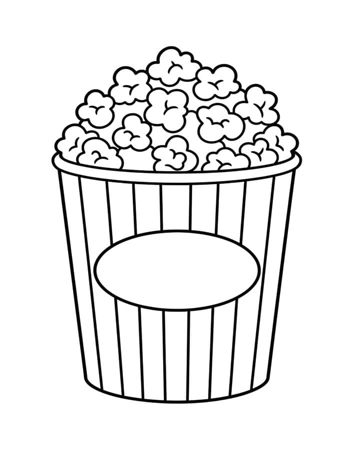 Popcorn druckbare schlicht