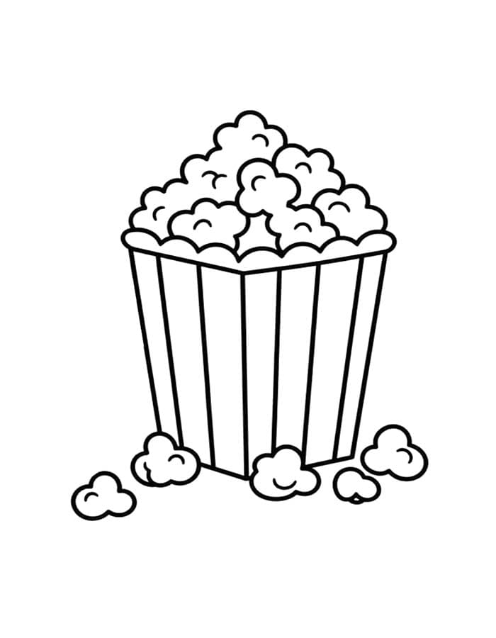 Popcorn kostenlos druckbare basisch