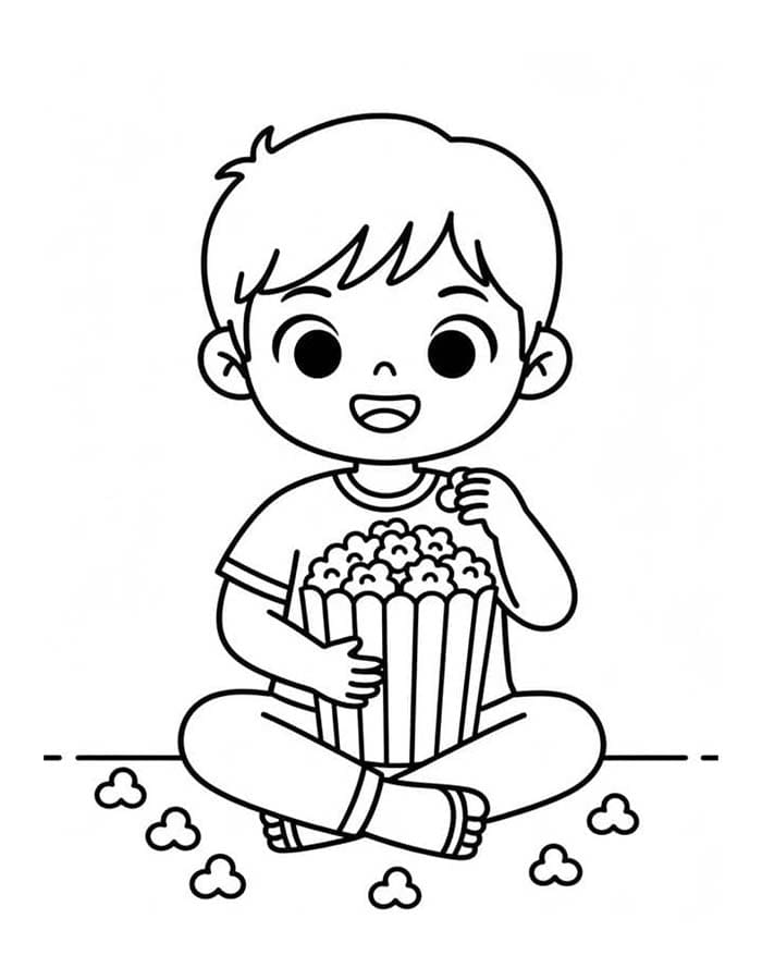 Popcorn kostenlos druckbare für Kinder