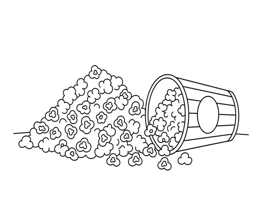 Popcorn kostenlos druckbare schlicht