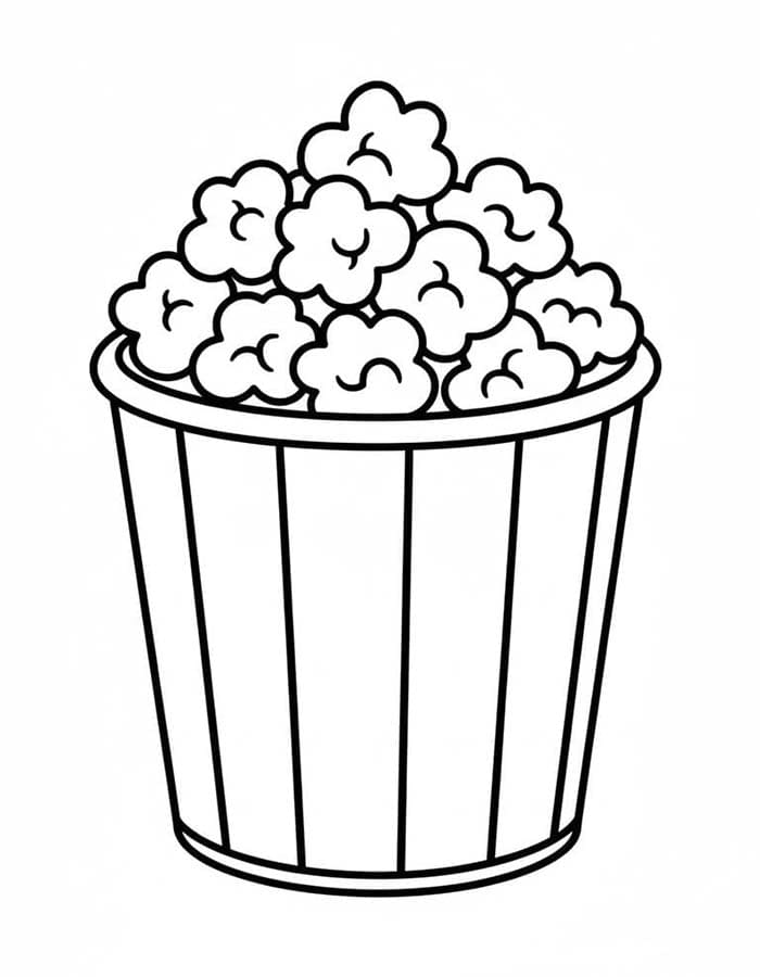 Popcorn ausmalbilder