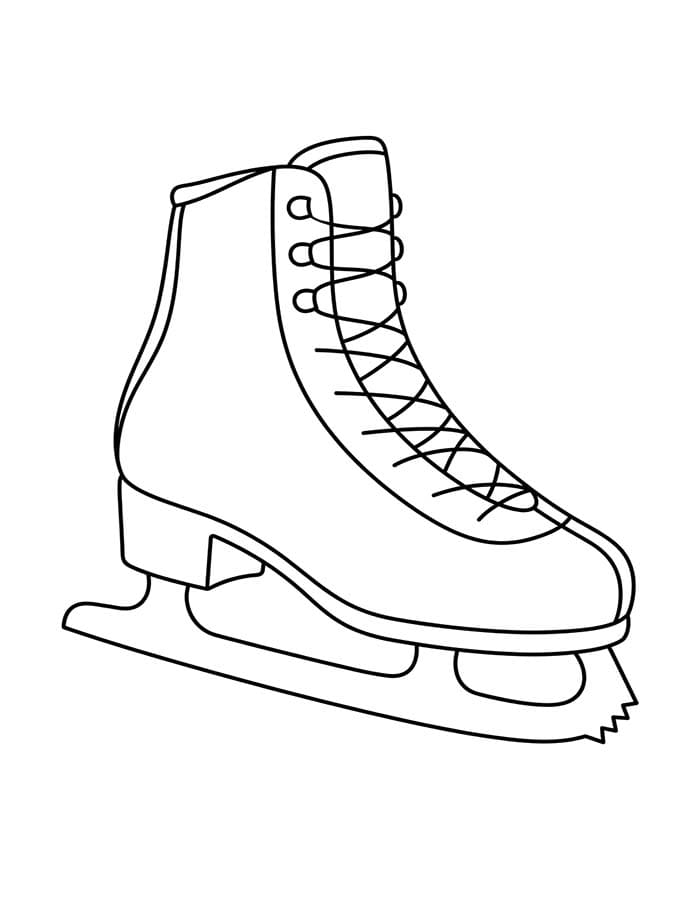 Schlittschuh druckbare