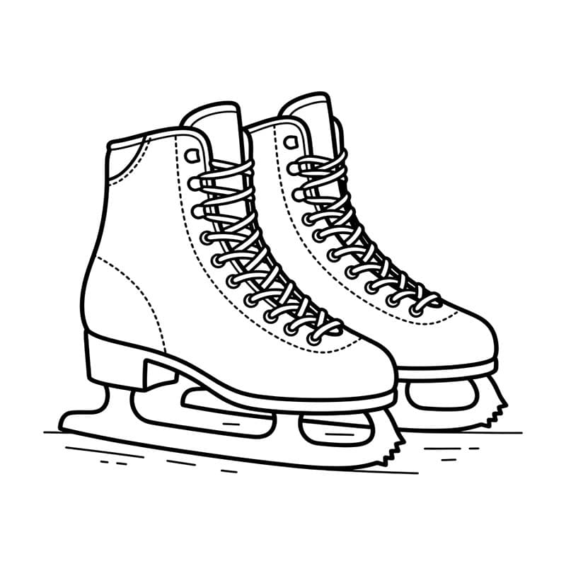 Schlittschuh kostenlos druckbare einfach