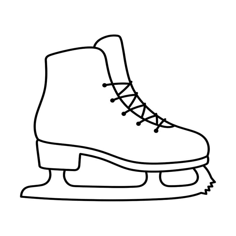 Schlittschuh kostenlos druckbare schlicht