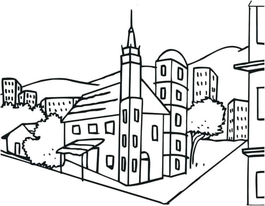 Stadt druckbare schlicht