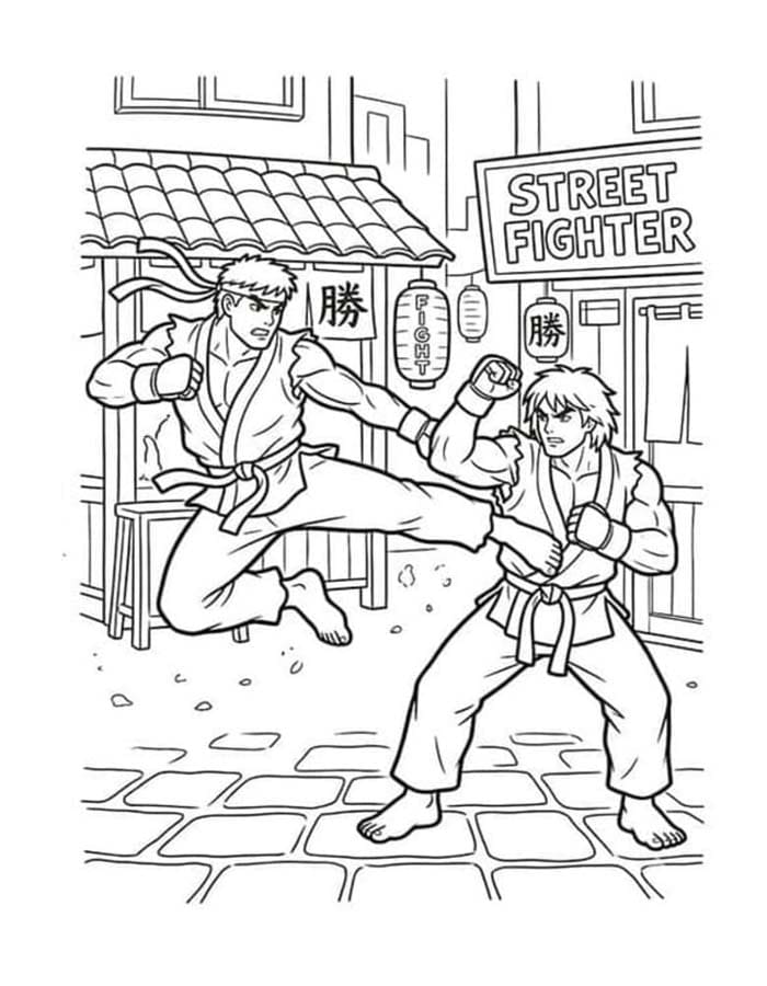 Street Fighter druckbare