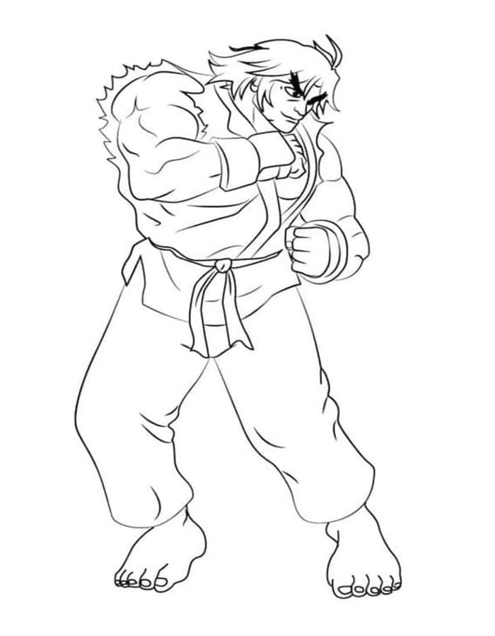 Street Fighter kostenlos druckbare für Kinder