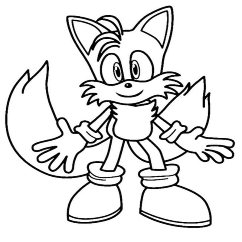 Tails kostenlos druckbare basisch
