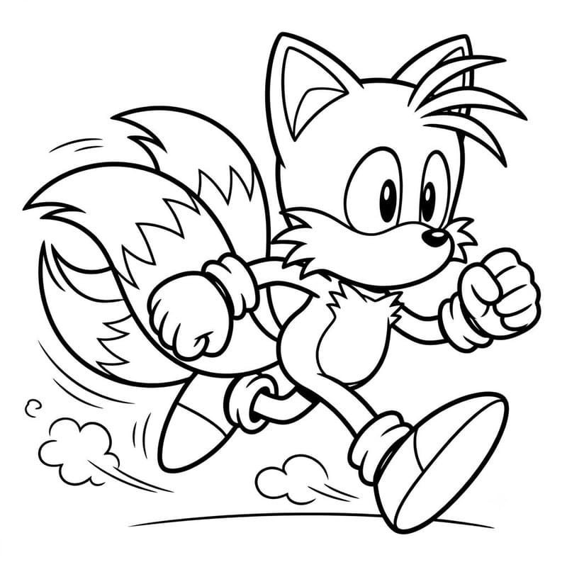 Tails ausmalbilder