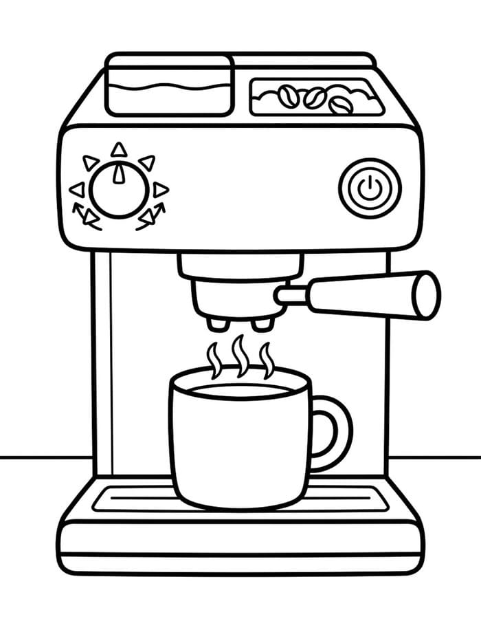 Zeichne Kaffee basisch