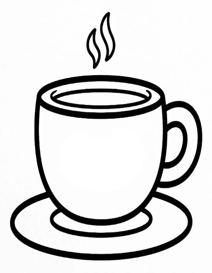 Zeichne Kaffee druckbare für Kinder