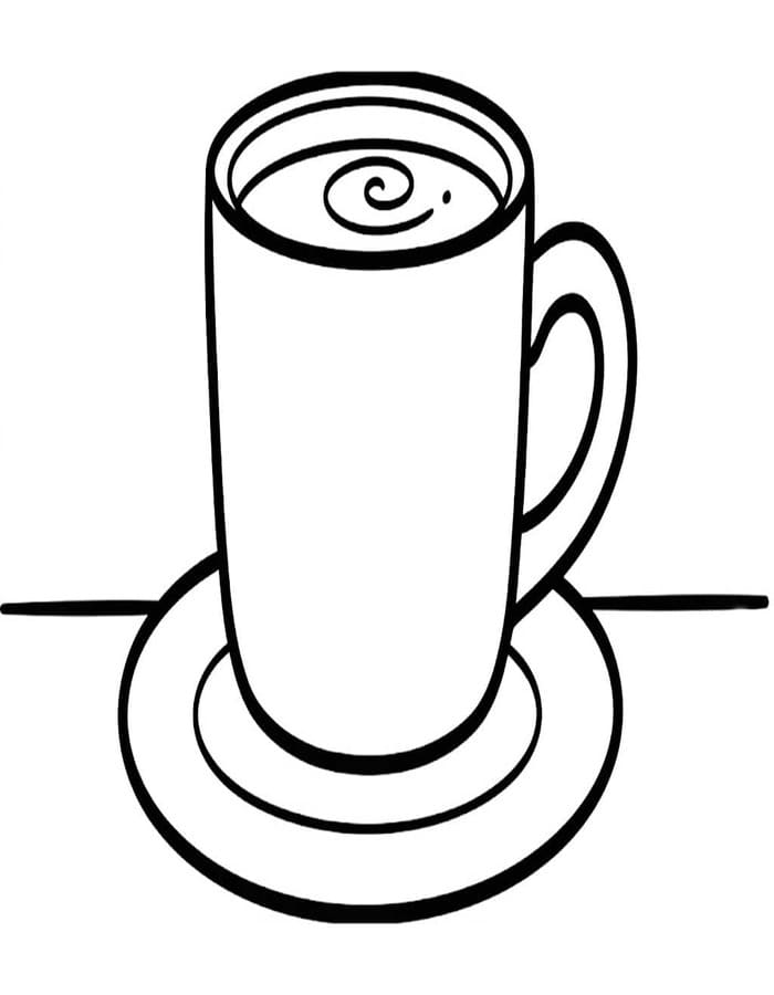 Zeichne Kaffee kostenlos druckbare basisch