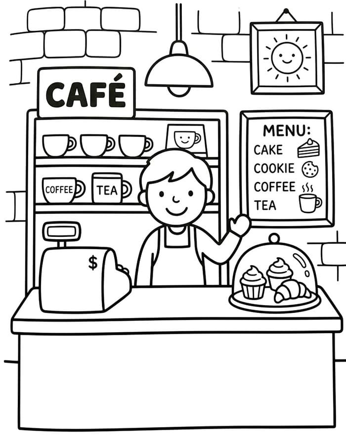 Zeichne Kaffee kostenlos für Kinder