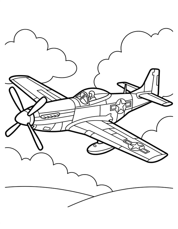 Zeichne Kampfjet kostenlos schlicht