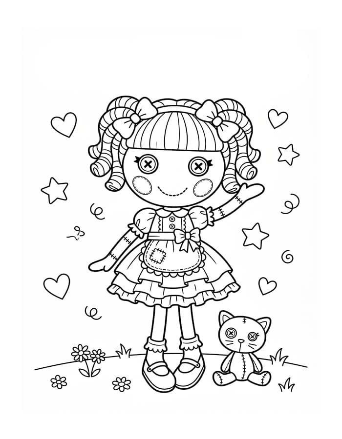 Zeichne Lalaloopsy druckbare