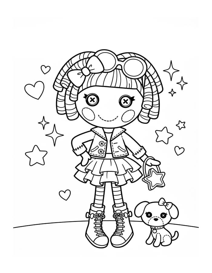 Zeichne Lalaloopsy für Kinder