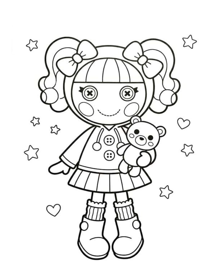 Zeichne Lalaloopsy kostenlos basisch