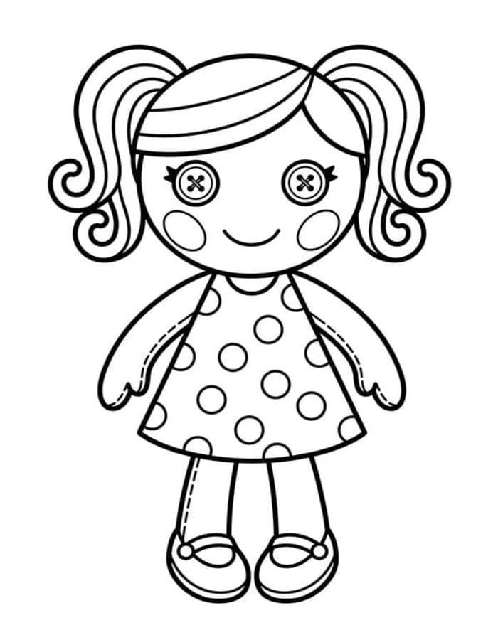 Zeichne Lalaloopsy kostenlos druckbare basisch