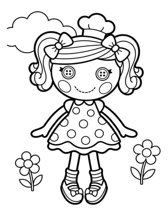 Zeichne Lalaloopsy kostenlos druckbare einfach