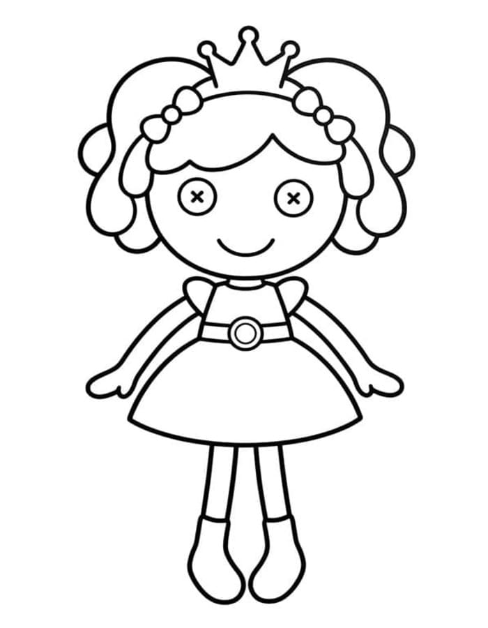 Zeichne Lalaloopsy kostenlos druckbare schlicht