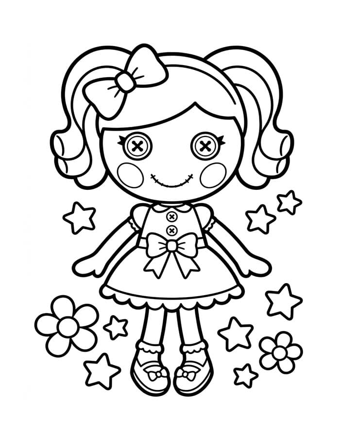 Zeichne Lalaloopsy schlicht
