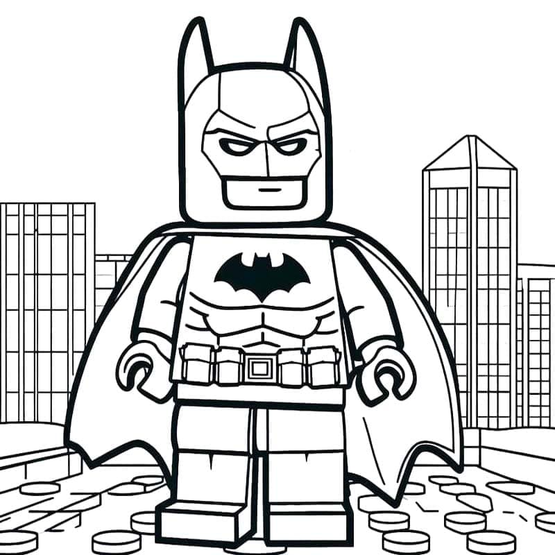 Zeichne Lego Batman kostenlos