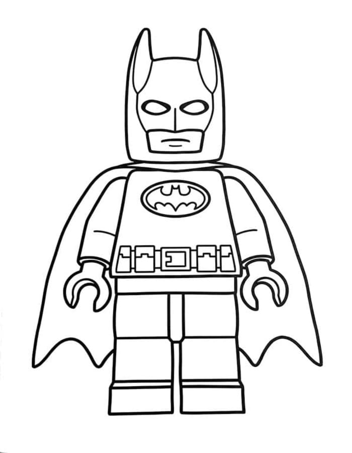 Zeichne Lego Batman kostenlos druckbare basisch