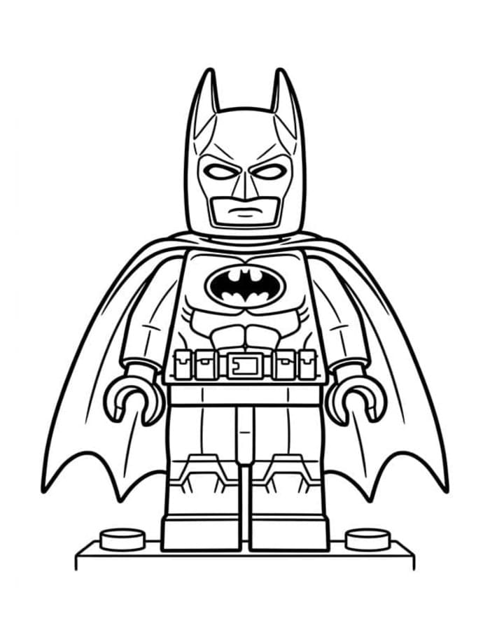 Zeichne Lego Batman kostenlos druckbare schlicht