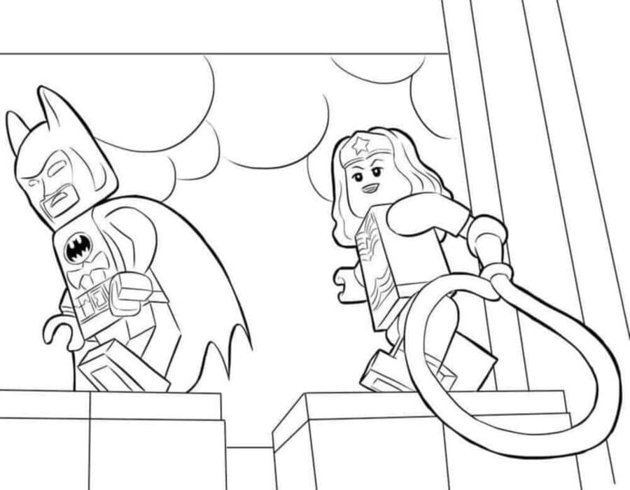 Zeichne Lego Batman kostenlos einfach