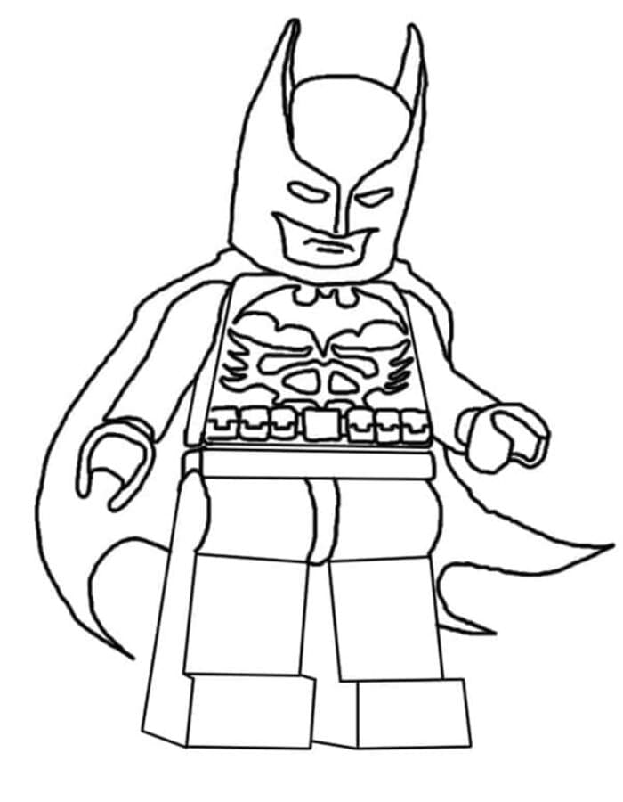 Zeichne Lego Batman kostenlos für Kinder