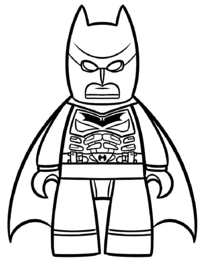Zeichne Lego Batman zum Ausdrucken für Kinder