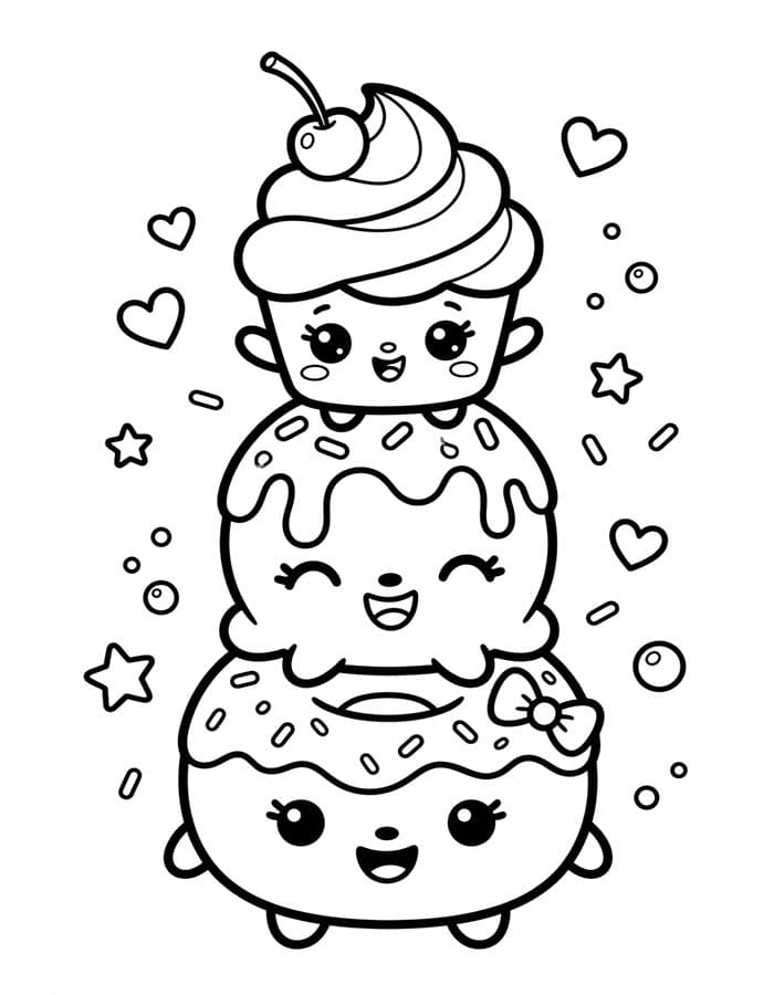 Zeichne Num Noms kostenlos druckbare basisch