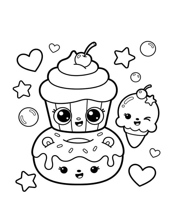 Zeichne Num Noms kostenlos druckbare einfach