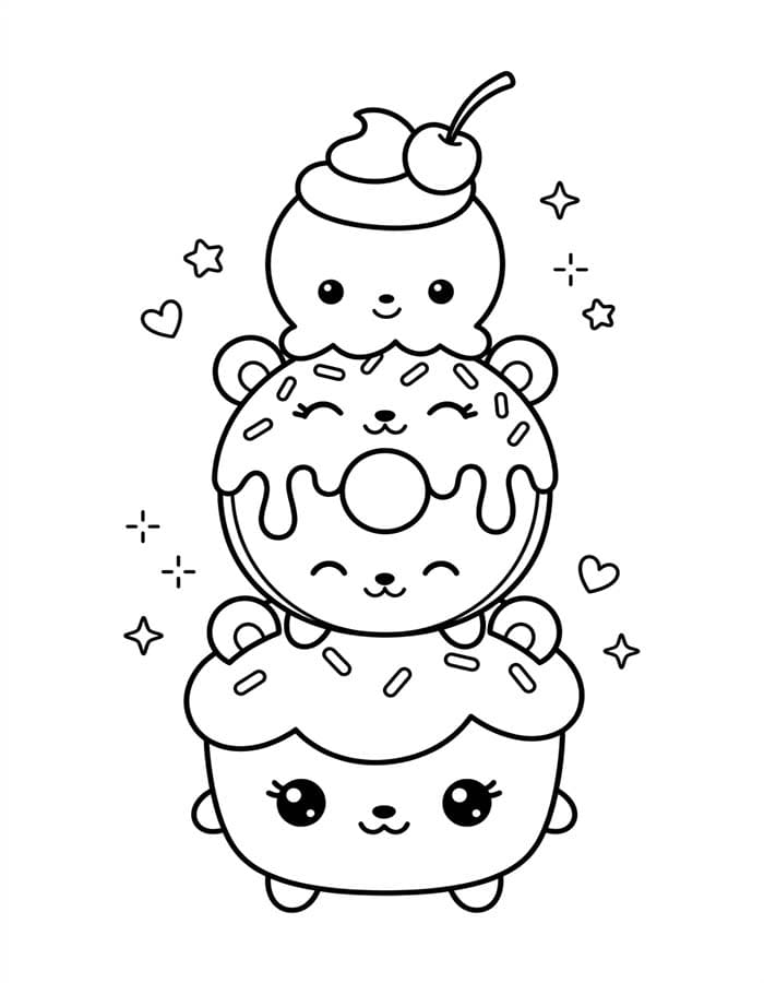 Zeichne Num Noms zum Ausdrucken