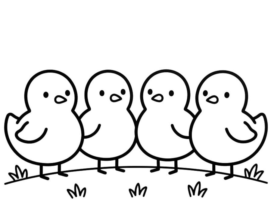 Zeichne Peeps zum Ausdrucken