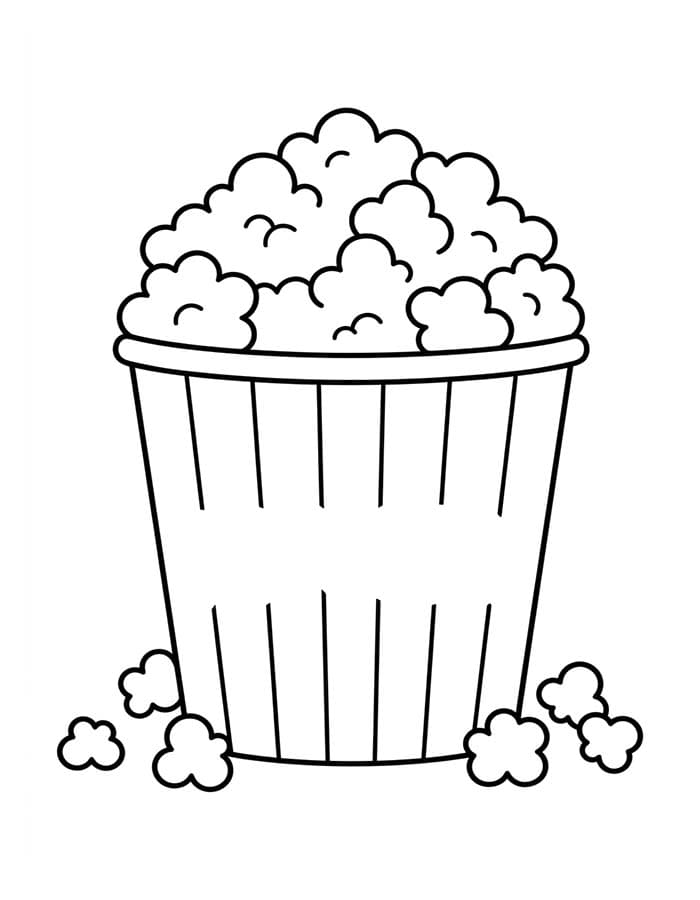 Zeichne Popcorn