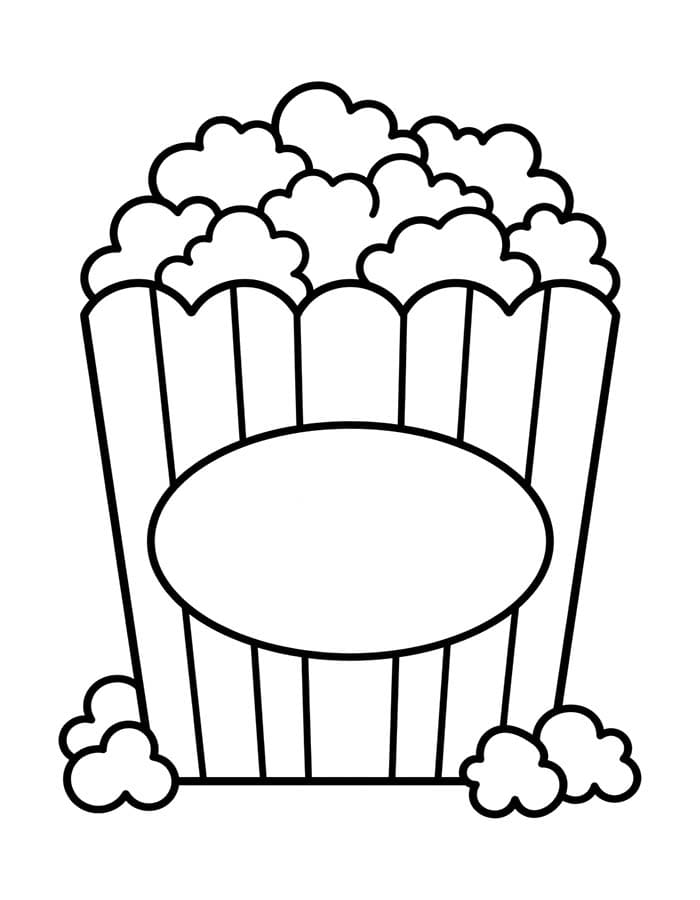 Zeichne Popcorn kostenlos