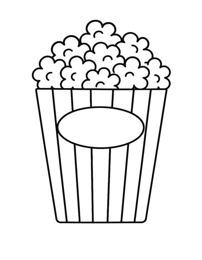 Zeichne Popcorn kostenlos basisch