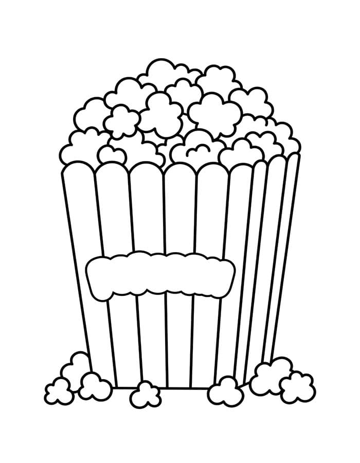 Zeichne Popcorn kostenlos einfach