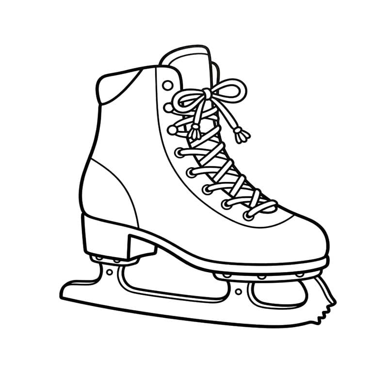 Zeichne Schlittschuh