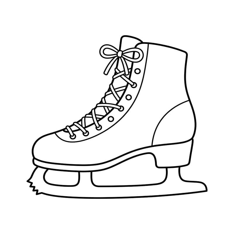 Zeichne Schlittschuh basisch