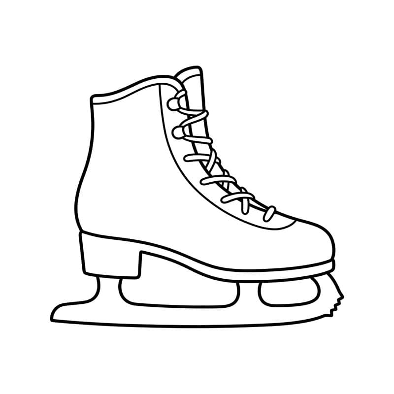 Zeichne Schlittschuh kostenlos
