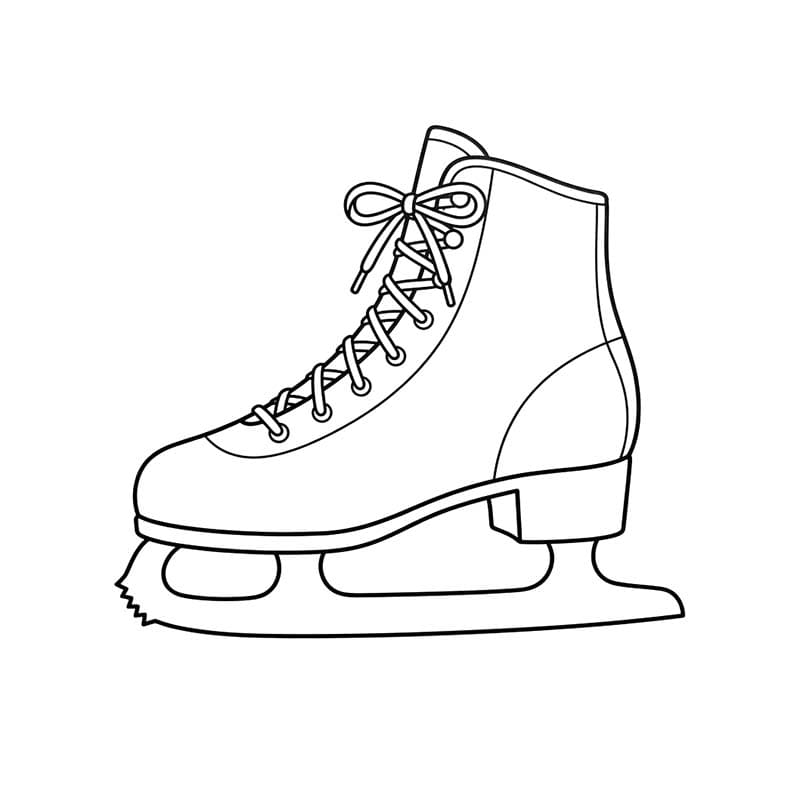 Zeichne Schlittschuh kostenlos basisch