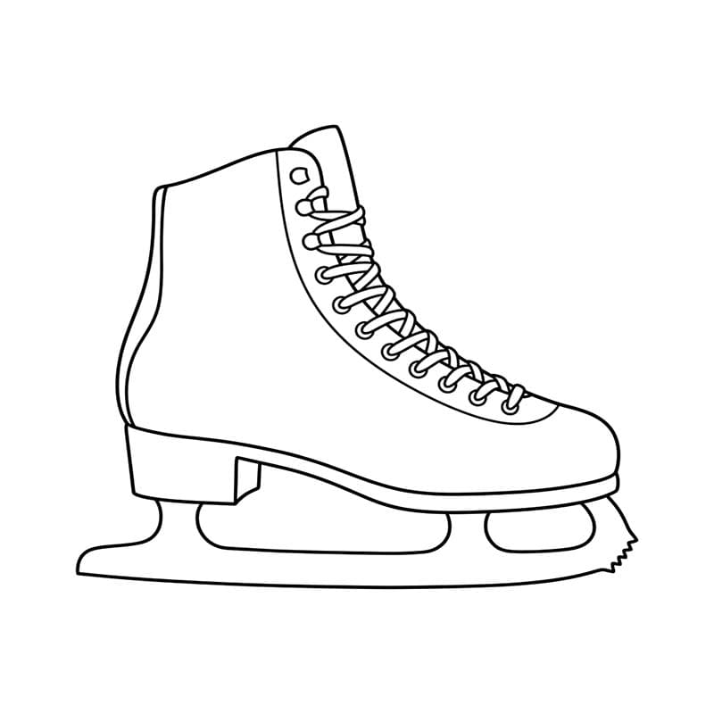Zeichne Schlittschuh kostenlos druckbare