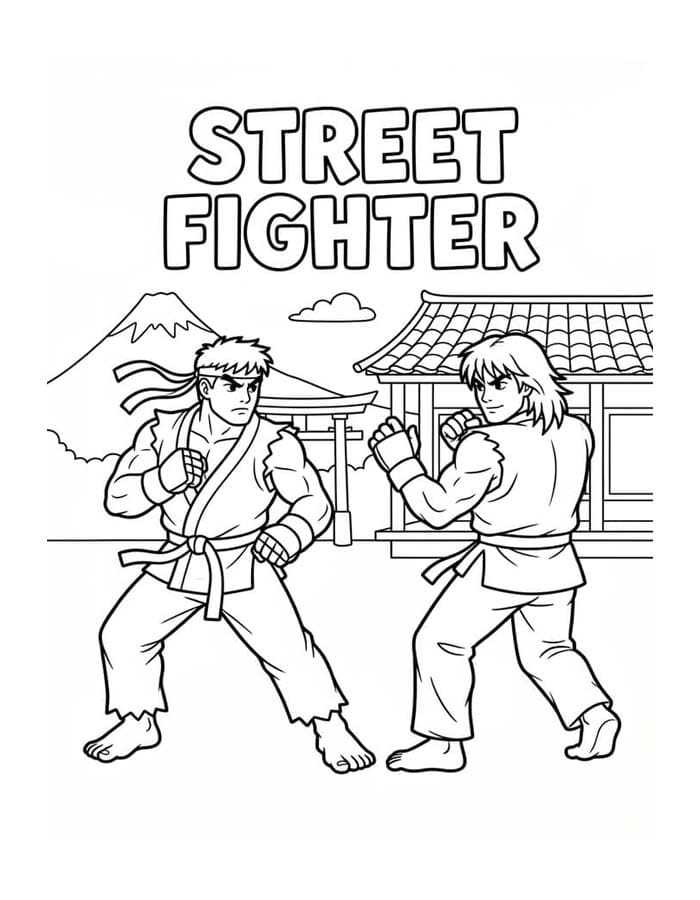 Zeichne Street Fighter